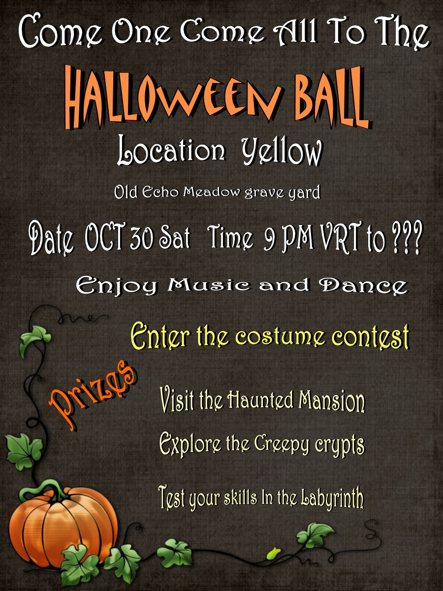 Halloween Ball info